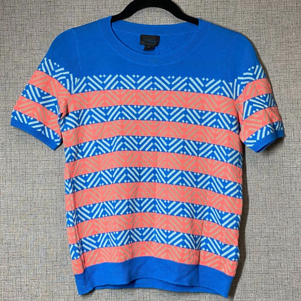 J. Crew Collection Italian Cashmere Knit Short Sleeve Top XS